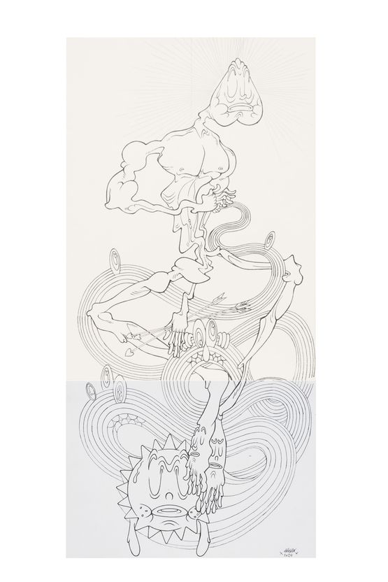 Ink from Days That Slip Away Untouched No. 14 by Uji Hahan Handoko Eko Saputro contemporary artwork Works on Paper