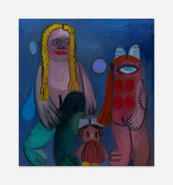 Blue Scene II by Trude Viken contemporary artwork Painting