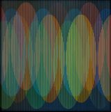 Cromointerferencia Espacial 23 by Carlos Cruz-Diez contemporary artwork mixed media