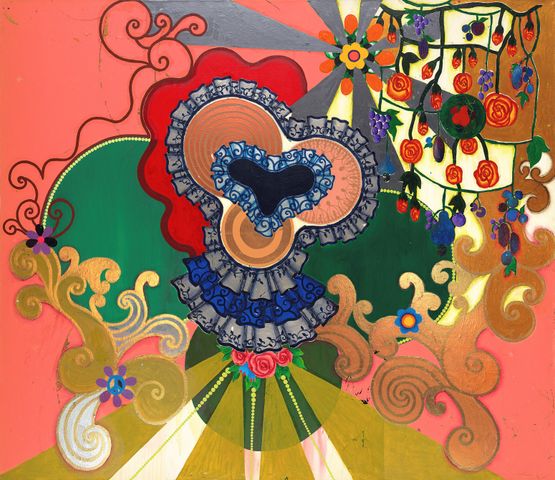 Romantico Americano by Beatriz Milhazes contemporary artwork Painting