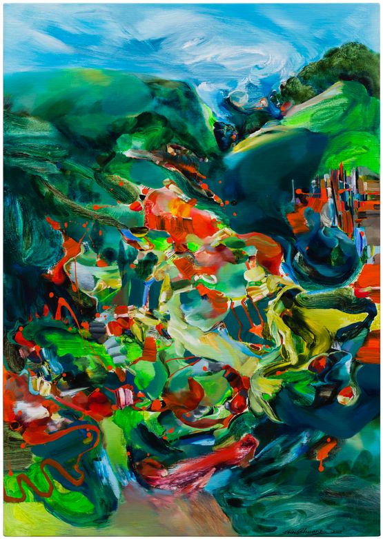 Golden Vally by Wu Shuang contemporary artwork Painting