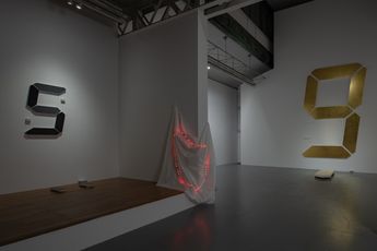 Contemporary art exhibition Tatsuo Miyajima Uncertain at SCAI THE BATHHOUSE Tokyo Japan