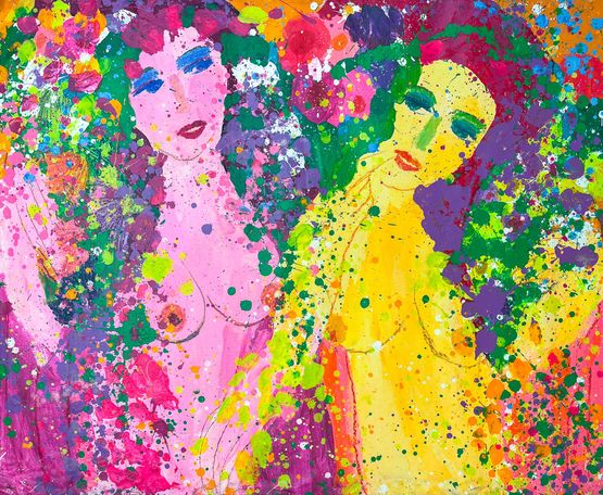 We Love Spring by Walasse Ting contemporary artwork Painting
