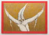 Bird of Paradise Virgin Goddess by Faith Wilding contemporary artwork drawing works on paper