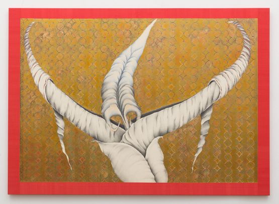 Bird of Paradise Virgin Goddess by Faith Wilding contemporary artwork Works on Paper