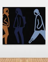 Nighttime 3. by Julian Opie contemporary artwork sculpture moving image