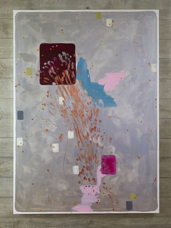 Centennial Park The Silver Paintings 4 by John Reynolds contemporary artwork Painting