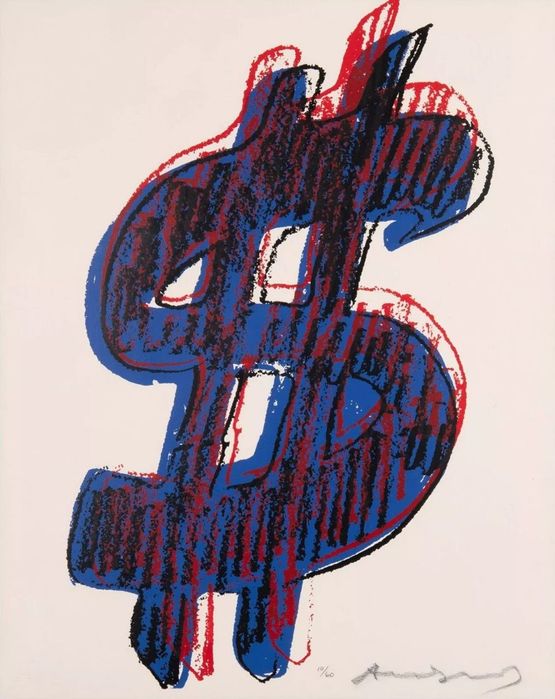 Dollar Sign by Andy Warhol contemporary artwork Print