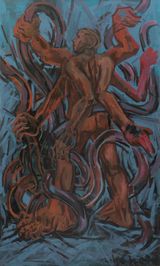 Crazy Absurd And Instinctive Bravery  by Chen Xiaoyun contemporary artwork painting