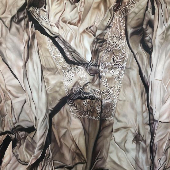 Barren land but maybe not... by Marina Cruz contemporary artwork Painting