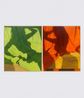 Doppelganger Diptych Part I  PartII by Jess Allen contemporary artwork Painting