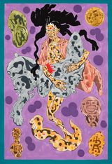 Maternal Janus by Richard Ayodeji Ikhide contemporary artwork painting works on paper