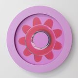 Red Flower Ring by Hye Rim Lee contemporary artwork print