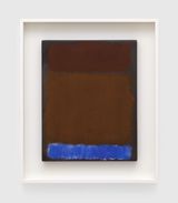 Wine Rust Blue on Black by Mark Rothko contemporary artwork works on paper