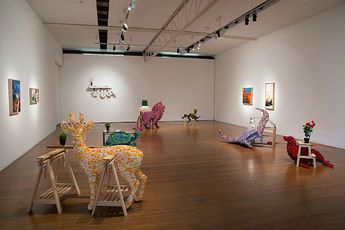 Contemporary art exhibition Claire Healy and Sean Cordeiro Venereal Architecture at Roslyn Oxley9 Gallery Sydney Australia