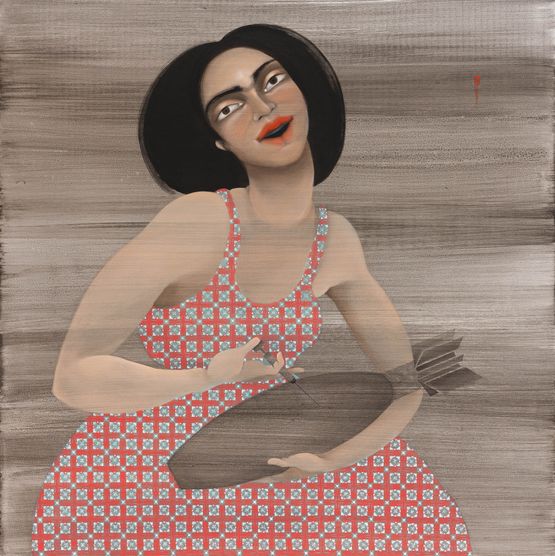 Lethal injection by Hayv Kahraman contemporary artwork Painting