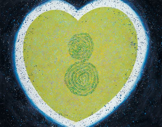 Cuore nellUniverso-4 by Hsiao Chin contemporary artwork Painting