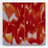 Red weeping willow by Julie Beaufils contemporary artwork painting