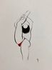 Bend Drawing 9 by Hayv Kahraman contemporary artwork Painting