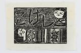 Kokeshi dolls by Robin White contemporary artwork works on paper