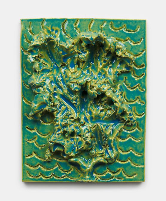 The sound of the stream washes my ears clean the canopy of pines touches green to my eyes by Mai-Thu Perret contemporary artwork Sculpture