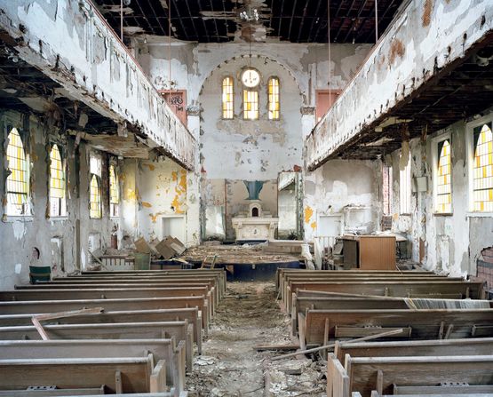 Nave 3 Gods Inspirational Kingdom Church 2607 Blaine Street Detroit MI by Frank Schwere contemporary artwork Photography