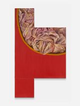 Standing Aside Red by Kalliopi Lemos contemporary artwork painting