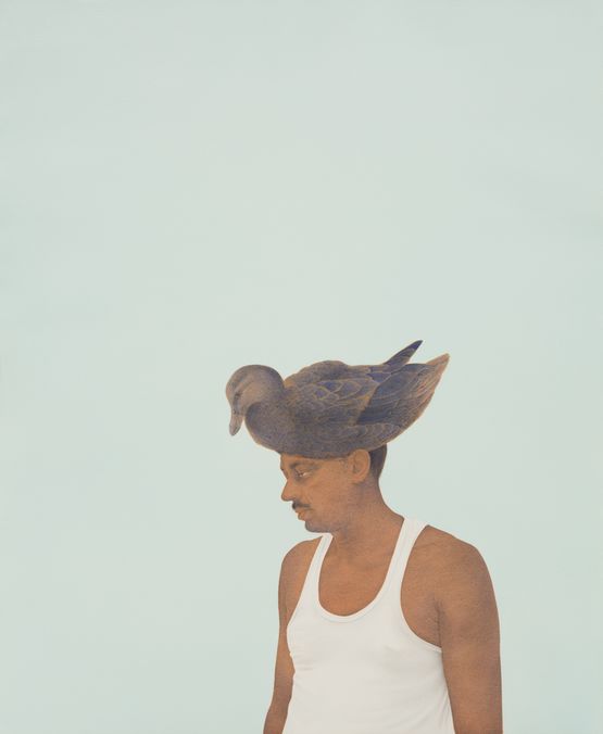 Untitled Bird Hunter series VI by Ali Kazim contemporary artwork Painting