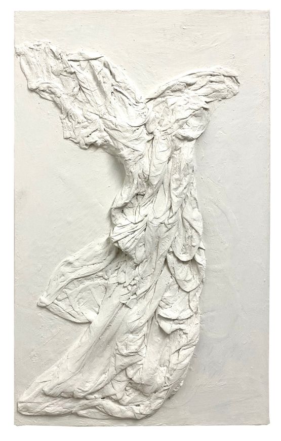 Nike of Samothrace by Moje Assefjah contemporary artwork Sculpture