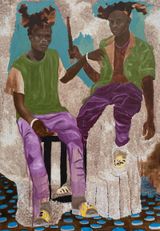 Be Aligned with the Same dreams  1 by Omar Ba contemporary artwork drawing painting