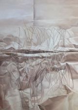 threading the gap by Ayka Go contemporary artwork painting