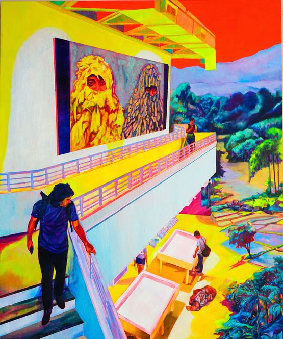 Trilogi Pribumi After Mella Jaarsma by Zico Albaiquni contemporary artwork Painting