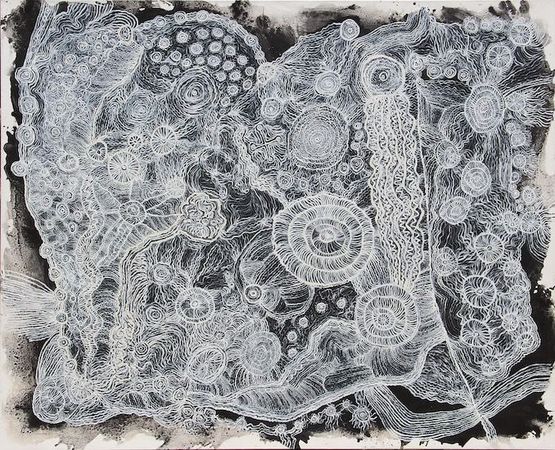 Ngangkari Ngura Healing Country by Betty Muffler contemporary artwork Painting