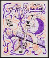 Length by Mike Kelley contemporary artwork painting works on paper