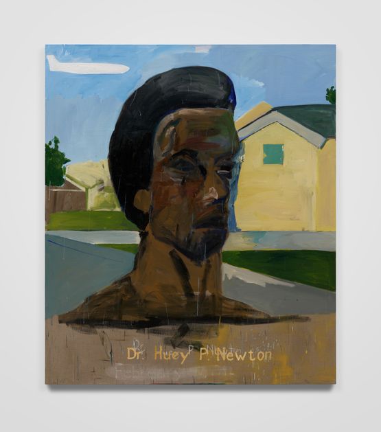 The Land of Huey P. Newton by Henry Taylor contemporary artwork Painting