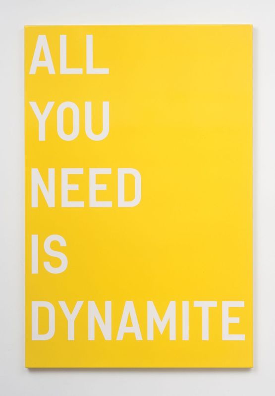 untitled all you need is dynamite by Rirkrit Tiravanija contemporary artwork Painting