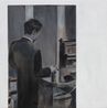 Paik Standing in Front of Zen by Sawangwongse Yawnghwe contemporary artwork Painting