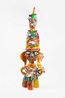 Warrior figure with headpiece by Ramesh Mario Nithiyendran contemporary artwork Sculpture