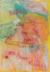 Estas son las cosas que me hacen olvidar  These are the things that make me forget by Nadia Hernandez contemporary artwork drawing painting