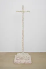 Untitled Feather Cross by Paul Thek contemporary artwork sculpture