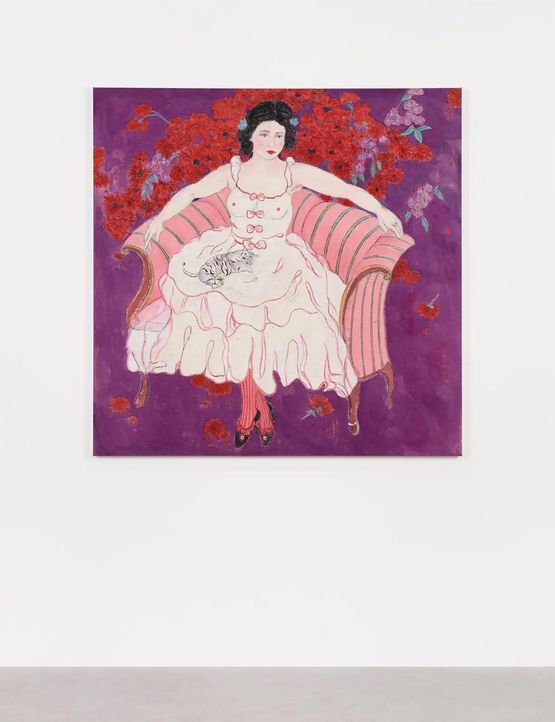 Waiting alone by Shafei Xia contemporary artwork Painting