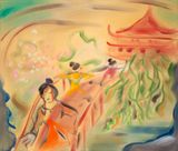 When truth becomes fiction by Sophie Von Hellermann contemporary artwork painting
