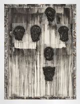 WHEN WITH MY MOTHER by Jaume Plensa contemporary artwork works on paper mixed media