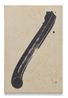 Action painting black line by Paul Sietsema contemporary artwork Painting