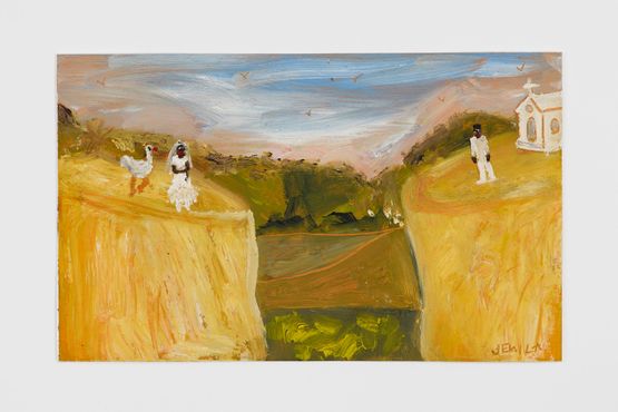 Yellow Hills by Jemila Isa contemporary artwork Works on Paper