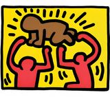 Pop Shop IV Plate 2 by Keith Haring contemporary artwork print