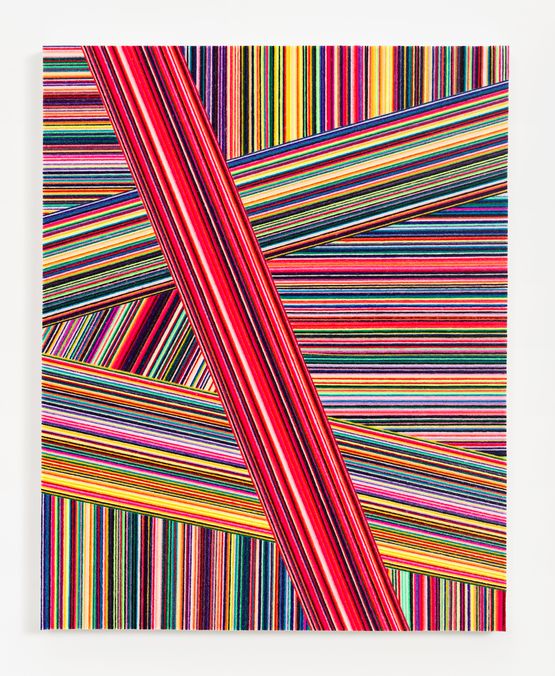 Wool Painting Everything Flows by Jim Lambie contemporary artwork Mixed Media