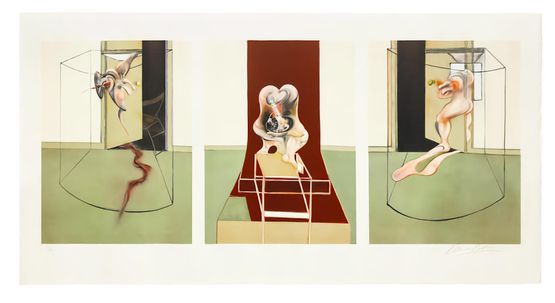 Triptych Inspired by Oresteia of Aeschylus s.9503 by Francis Bacon contemporary artwork Print