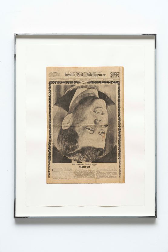 Saturday November 23 1963 by Oscar Tuazon contemporary artwork Works on Paper