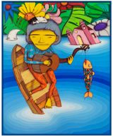 The day that the ocean got happy by Osgemeos contemporary artwork mixed media